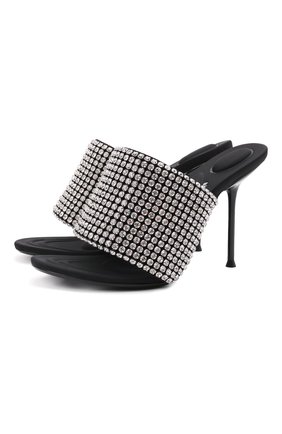 Женские текстильные мюли ALEXANDER WANG черного цвета по цене 59050 руб., арт. 30321S044 | Фото 1 Женские текстильные мюли ALEXANDER WANG черного цвета, арт. 30321S044 | Фото 1