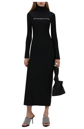 Женские текстильные мюли ALEXANDER WANG черного цвета по цене 59050 руб., арт. 30321S044 | Фото 2 Женские текстильные мюли ALEXANDER WANG черного цвета, арт. 30321S044 | Фото 2