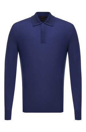 Мужское шерстяное поло ZEGNA COUTURE синего цвета по цене 89950 руб., арт. CYM01/132 | Фото 1 Мужское шерстяное поло ZEGNA COUTURE синего цвета, арт. CYM01/132 | Фото 1