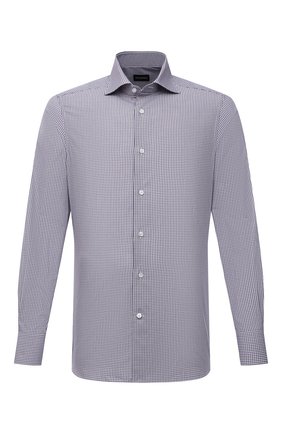 Мужская хлопковая сорочка ERMENEGILDO ZEGNA бордового цвета по цене 36650 руб., арт. 201321/9MS0BA | Фото 1 Мужская хлопковая сорочка ERMENEGILDO ZEGNA бордового цвета, арт. 201321/9MS0BA | Фото 1 (Длина (для топов): Стандартные; Рукава: Длинные; Материал внешний: Хлопок; Случай: Формальный; Принт: Клетка; Рубашки М: Slim Fit; Манжеты: На пуговицах; Воротник: Акула; Стили: Классический)