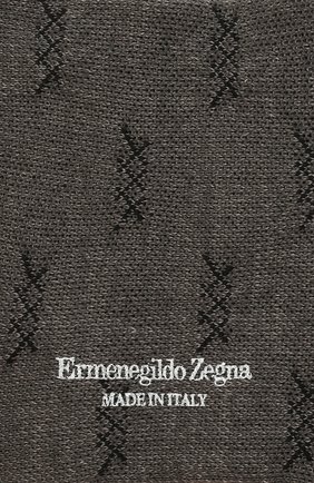 Мужские хлопковые носки ERMENEGILDO ZEGNA светло-серого цвета, арт. N5V024490 | Фото 2 (Материал внешний: Хлопок; Кросс-КТ: бельё)