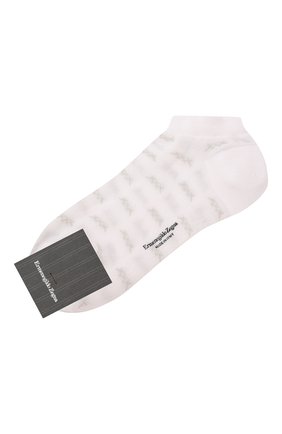 Мужские хлопковые носки ERMENEGILDO ZEGNA белого цвета по цене 2255 руб., арт. N5V024490 | Фото 1 Мужские хлопковые носки ERMENEGILDO ZEGNA белого цвета, арт. N5V024490 | Фото 1