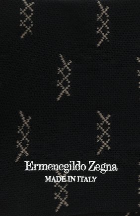Мужские хлопковые носки ERMENEGILDO ZEGNA темно-синего цвета, арт. N5V024490 | Фото 2 (Материал внешний: Хлопок; Кросс-КТ: бельё)