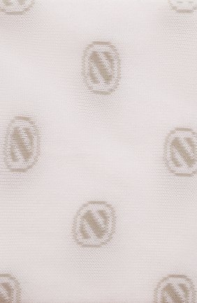 Мужские хлопковые носки ERMENEGILDO ZEGNA белого цвета, арт. N5V024500 | Фото 2 (Материал внешний: Хлопок; Кросс-КТ: бельё)