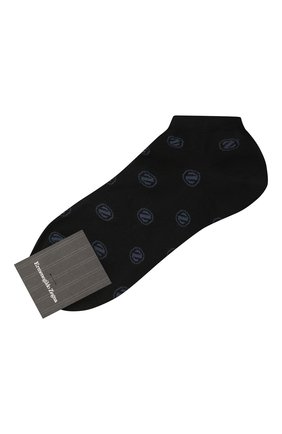 Мужские хлопковые носки ERMENEGILDO ZEGNA темно-синего цвета по цене 2255 руб., арт. N5V024500 | Фото 1 Мужские хлопковые носки ERMENEGILDO ZEGNA темно-синего цвета, арт. N5V024500 | Фото 1