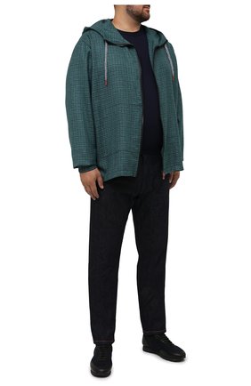 Мужской кардиган KITON зеленого цвета по цене 198000 руб., арт. UMC010K06P3815 | Фото 2 Мужской кардиган KITON зеленого цвета, арт. UMC010K06P3815 | Фото 2 (Материал внешний: Кашемир, Шерсть; Рукава: Длинные; Длина (для топов): Удлиненные; Мужское Кросс-КТ: Кардиган-одежда; Стили: Кэжуэл; Big sizes: Big Sizes)
