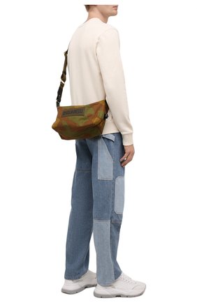Мужская текстильная сумка DSQUARED2 хаки цвета по цене 33950 руб., арт. CBM0026 168S0074 | Фото 2 Мужская текстильная сумка DSQUARED2 хаки цвета, арт. CBM0026 168S0074 | Фото 2 (Материал: Текстиль; Ремень/цепочка: На ремешке)