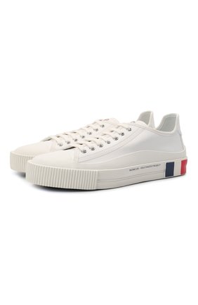 Мужские кожаные кеды glissiere MONCLER белого цвета по цене 59950 руб., арт. G2-09A-4M738-40-07504 | Фото 1 Мужские кожаные кеды glissiere MONCLER белого цвета, арт. G2-09A-4M738-40-07504 | Фото 1 (Материал внутренний: Натуральная кожа; Подошва: Массивная; Материал внешний: Кожа; Материал утеплителя: Без утеплителя; Стили: Классический)