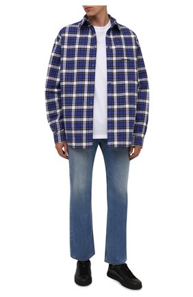 Мужские кожаные кеды KENZO черного цвета по цене 21900 руб., арт. FA65SN171L50 | Фото 2 Мужские кожаные кеды KENZO черного цвета, арт. FA65SN171L50 | Фото 2