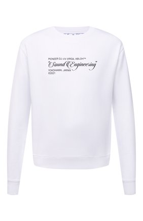 Мужской хлопковый свитшот OFF-WHITE белого цвета по цене 47750 руб., арт. 0MBA025G21FLE001 | Фото 1 Мужской хлопковый свитшот OFF-WHITE белого цвета, арт. 0MBA025G21FLE001 | Фото 1