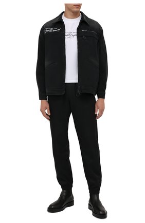 Мужская хлопковая футболка OFF-WHITE белого цвета по цене 28750 руб., арт. 0MAA027G21JER001 | Фото 2 Мужская хлопковая футболка OFF-WHITE белого цвета, арт. 0MAA027G21JER001 | Фото 2
