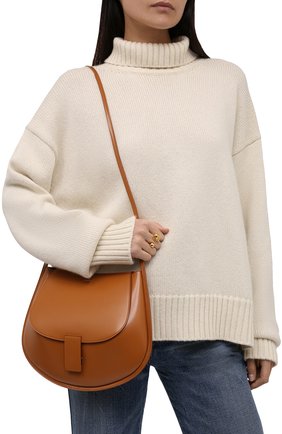 Женская сумка crescent JIL SANDER коричневого цвета по цене 95850 руб., арт. JSPT853402-WTB69159N | Фото 2 Женская сумка crescent JIL SANDER коричневого цвета, арт. JSPT853402-WTB69159N | Фото 2 (Материал: Натуральная кожа; Размер: small, medium; Сумки-технические: Сумки через плечо)