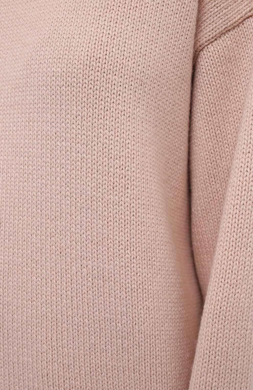 Женский кашемировый свитер JIL SANDER светло-розового цвета, арт. JSPT752015-WTY11048 | Фото 5 (Женское Кросс-КТ: Свитер-одежда; Материал внешний: Шерсть, Кашемир; Рукава: Длинные; Длина (для топов): Стандартные; Стили: Минимализм)