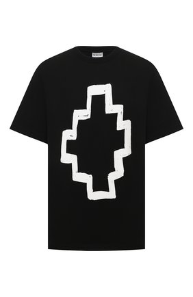 Мужская хлопковая футболка MARCELO BURLON черного цвета по цене 23800 руб., арт. CMAA054F21JER005 | Фото 1 Мужская хлопковая футболка MARCELO BURLON черного цвета, арт. CMAA054F21JER005 | Фото 1 (Материал внешний: Хлопок; Рукава: Короткие; Длина (для топов): Стандартные; Принт: С принтом; Стили: Кэжуэл)