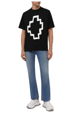 Мужская хлопковая футболка MARCELO BURLON черного цвета по цене 23800 руб., арт. CMAA054F21JER005 | Фото 2 Мужская хлопковая футболка MARCELO BURLON черного цвета, арт. CMAA054F21JER005 | Фото 2 (Материал внешний: Хлопок; Рукава: Короткие; Длина (для топов): Стандартные; Принт: С принтом; Стили: Кэжуэл)