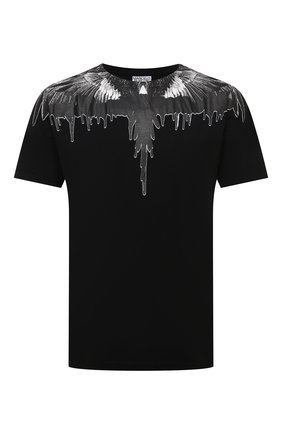 Мужская хлопковая футболка MARCELO BURLON черного цвета по цене 19250 руб., арт. CMAA018F21JER004 | Фото 1 Мужская хлопковая футболка MARCELO BURLON черного цвета, арт. CMAA018F21JER004 | Фото 1 (Рукава: Короткие; Материал внешний: Хлопок; Длина (для топов): Стандартные; Принт: С принтом; Стили: Кэжуэл)