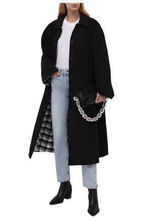 Женский плащ FORTE DEI MARMI COUTURE черного цвета по цене 71650 руб., арт. 21WF1501 | Фото 2 Женский плащ FORTE DEI MARMI COUTURE черного цвета, арт. 21WF1501 | Фото 2