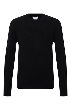 Мужской джемпер из шерсти и кашемира BOTTEGA VENETA черного цвета по цене 72050 руб., арт. 647515/V0C50 | Фото 1 Мужской джемпер из шерсти и кашемира BOTTEGA VENETA черного цвета, арт. 647515/V0C50 | Фото 1 (Материал внешний: Шерсть; Длина (для топов): Стандартные; Рукава: Длинные; Мужское Кросс-КТ: Джемперы; Вырез: Круглый; Принт: Без принта; Стили: Минимализм)