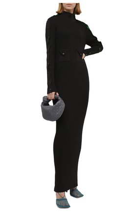 Женское шелковое платье BOTTEGA VENETA темно-коричневого цвета по цене 264000 руб., арт. 664509/V0ZM0 | Фото 2 Женское шелковое платье BOTTEGA VENETA темно-коричневого цвета, арт. 664509/V0ZM0 | Фото 2 (Материал внешний: Шелк; Длина Ж (юбки, платья, шорты): Макси; Рукава: Длинные; Стили: Гламурный; Кросс-КТ: Трикотаж; Случай: Повседневный; Женское Кросс-КТ: Платье-одежда)