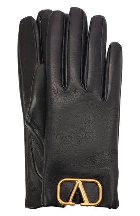 Женские кожаные перчатки VALENTINO темно-синего цвета по цене 36450 руб., арт. WW2GDA00/WJW | Фото 1 Женские кожаные перчатки VALENTINO темно-синего цвета, арт. WW2GDA00/WJW | Фото 1