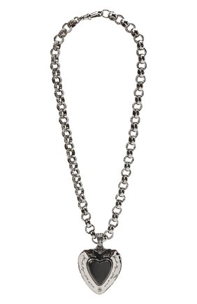Женская кулон на цепочке ALEXANDER MCQUEEN черного цвета по цене 65950 руб., арт. 667567/I11WY | Фото 1 Женская кулон на цепочке ALEXANDER MCQUEEN черного цвета, арт. 667567/I11WY | Фото 1