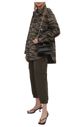 Женские хлопковые брюки ZADIG&VOLTAIRE хаки цвета по цене 18600 руб., арт. WKCD0103F | Фото 2 Женские хлопковые брюки ZADIG&VOLTAIRE хаки цвета, арт. WKCD0103F | Фото 2