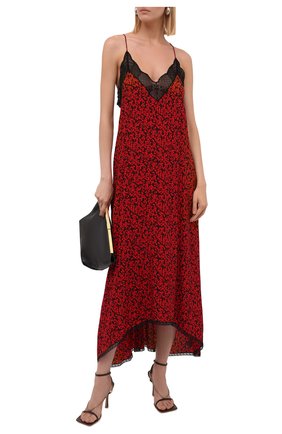 Женское платье из вискозы ZADIG&VOLTAIRE красного цвета по цене 28000 руб., арт. WKCP0445F | Фото 2 Женское платье из вискозы ZADIG&VOLTAIRE красного цвета, арт. WKCP0445F | Фото 2