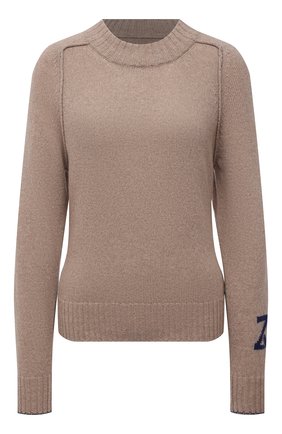 Женский кашемировый свитер ZADIG&VOLTAIRE бежевого цвета по цене 37700 руб., арт. WKMM1105F | Фото 1 Женский кашемировый свитер ZADIG&VOLTAIRE бежевого цвета, арт. WKMM1105F | Фото 1