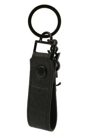 Мужской кожаный брелок SAINT LAURENT черного цвета по цене 29950 руб., арт. 518323/C9H0U | Фото 2 Мужской кожаный брелок SAINT LAURENT черного цвета, арт. 518323/C9H0U | Фото 2 (Материал: Натуральная кожа)