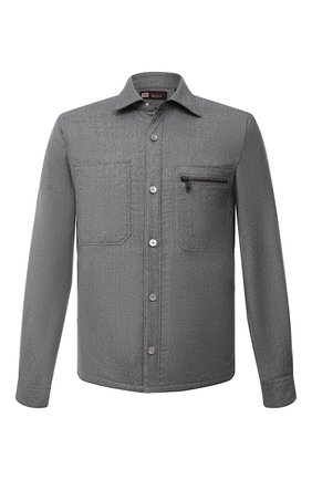 Мужская шерстяная рубашка Z ZEGNA серого цвета по цене 44050 руб., арт. 205820/ZC0T8 | Фото 1 Мужская шерстяная рубашка Z ZEGNA серого цвета, арт. 205820/ZC0T8 | Фото 1