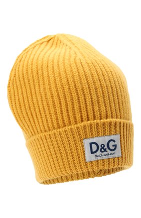 Мужская шерстяная шапка DOLCE & GABBANA желтого цвета по цене 23950 руб., арт. GXE83T/JBVB6 | Фото 1 Мужская шерстяная шапка DOLCE & GABBANA желтого цвета, арт. GXE83T/JBVB6 | Фото 1 (Материал: Шерсть; Кросс-КТ: Трикотаж)