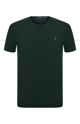 Мужская хлопковая футболка POLO RALPH LAUREN зеленого цвета по цене 6365 руб., арт. 710740727 | Фото 1 Мужская хлопковая футболка POLO RALPH LAUREN зеленого цвета, арт. 710740727 | Фото 1