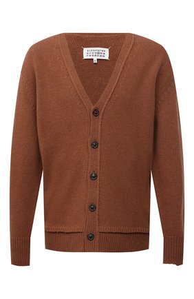 Мужской шерстяной кардиган MAISON MARGIELA светло-коричневого цвета по цене 79950 руб., арт. S50GP0245/S17785 | Фото 1 Мужской шерстяной кардиган MAISON MARGIELA светло-коричневого цвета, арт. S50GP0245/S17785 | Фото 1