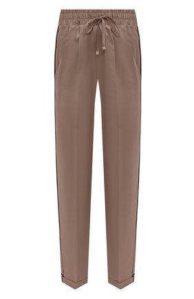 Женские шелковые брюки KITON светло-бежевого цвета по цене 93200 руб., арт. D52122K04H94 | Фото 1 Женские шелковые брюки KITON светло-бежевого цвета, арт. D52122K04H94 | Фото 1 (Длина (брюки, джинсы): Стандартные; Материал внешний: Шелк; Женское Кросс-КТ: Брюки-белье)