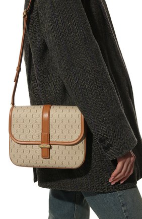 Женская сумка le monogramme SAINT LAURENT бежевого цвета по цене 129500 руб., арт. 568604/2UY1W | Фото 2 Женская сумка le monogramme SAINT LAURENT бежевого цвета, арт. 568604/2UY1W | Фото 2 (Размер: small; Ремень/цепочка: На ремешке; Сумки-технические: Сумки через плечо; Материал: Экокожа)