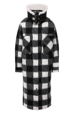Женское пальто FORTE DEI MARMI COUTURE черно-белого цвета по цене 68200 руб., арт. 21WF1509 | Фото 1 Женское пальто FORTE DEI MARMI COUTURE черно-белого цвета, арт. 21WF1509 | Фото 1