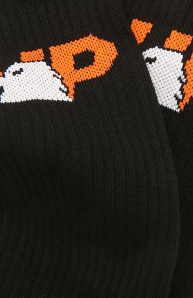 Женские хлопковые носки HERON PRESTON черного цвета по цене 4105 руб., арт. HWRA008F21KNI0011022 | Фото 2 Женские хлопковые носки HERON PRESTON черного цвета, арт. HWRA008F21KNI0011022 | Фото 2