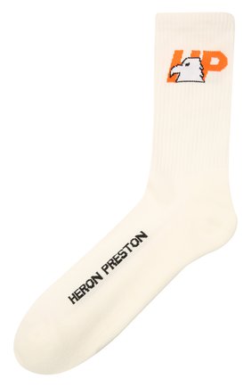 Женские хлопковые носки HERON PRESTON белого цвета по цене 4105 руб., арт. HWRA008F21KNI0010122 | Фото 1 Женские хлопковые носки HERON PRESTON белого цвета, арт. HWRA008F21KNI0010122 | Фото 1