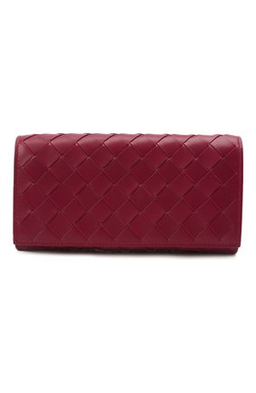 Женские кожаный кошелек BOTTEGA VENETA малинового цвета по цене 57450 руб., арт. 666935/VCPP3 | Фото 1 Женские кожаный кошелек BOTTEGA VENETA малинового цвета, арт. 666935/VCPP3 | Фото 1