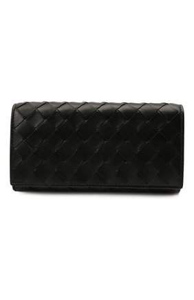 Женские кожаный кошелек BOTTEGA VENETA черного цвета по цене 57450 руб., арт. 666935/VCPP3 | Фото 1 Женские кожаный кошелек BOTTEGA VENETA черного цвета, арт. 666935/VCPP3 | Фото 1