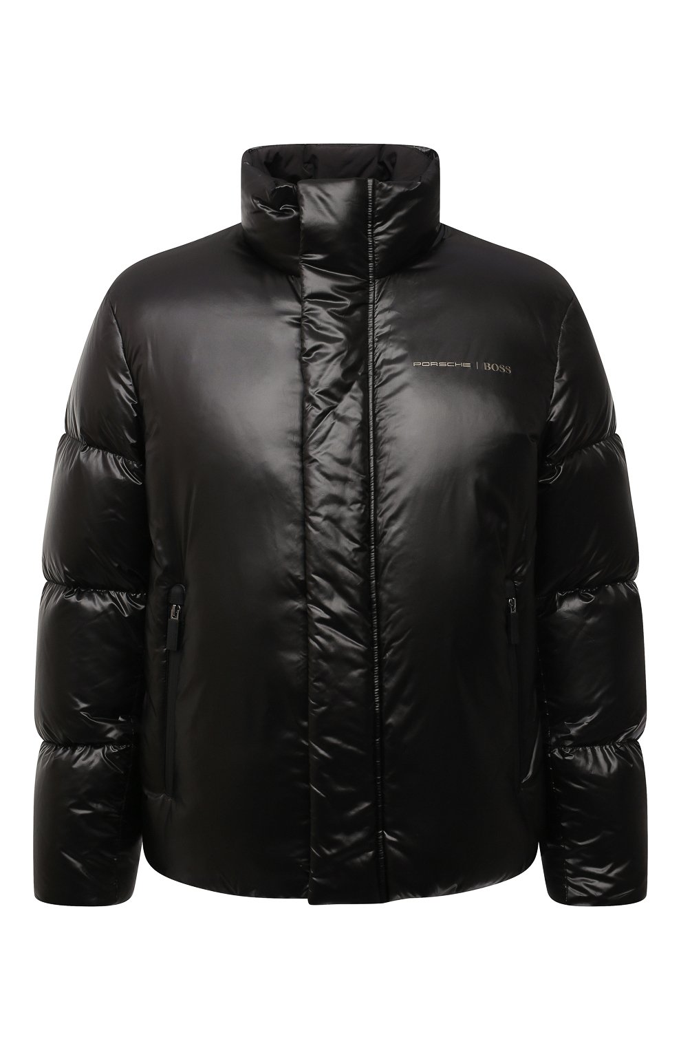 Мужская пуховая куртка boss x porsche BOSS черного цвета, арт. 50455843 | Фото 1 (Кросс-КТ: Куртка; Мужское Кросс-КТ: пуховик-короткий; Рукава: Длинные; Материал внешний: Синтетический материал; Материал подклада: Синтетический материал; Длина (верхняя одежда): Короткие; Материал утеплителя: Пух и перо; Стили: Кэжуэл)