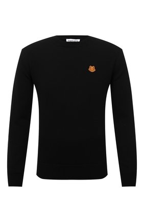 Мужской шерстяной джемпер KENZO черного цвета по цене 24350 руб., арт. FB65PU6423TA | Фото 1 Мужской шерстяной джемпер KENZO черного цвета, арт. FB65PU6423TA | Фото 1