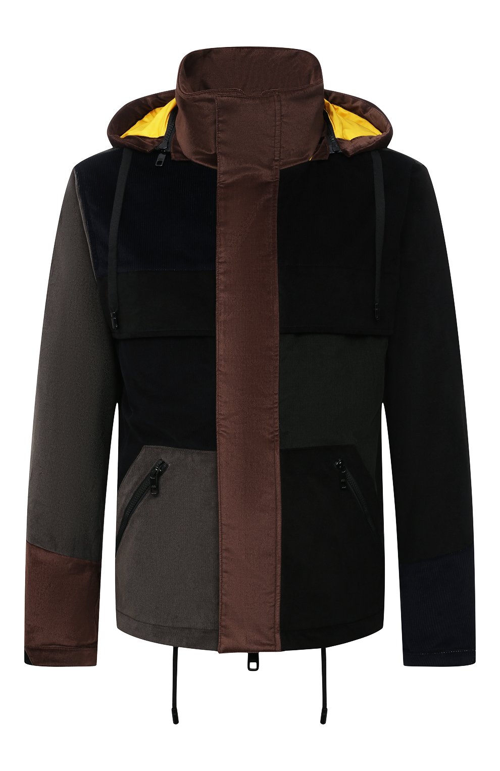 Мужская утепленная куртка DOLCE & GABBANA разноцветного цвета, арт. G9UU0T/GES14 | Фото 1 (Кросс-КТ: Куртка; Рукава: Длинные; Мужское Кросс-КТ: утепленные куртки; Материал внешний: Хлопок; Материал подклада: Синтетический материал; Длина (верхняя одежда): Короткие; Стили: Кэжуэл)