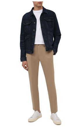 Мужская джинсовая куртка TOM FORD темно-синего цвета, арт. BYJ31/TFD116 | Фото 2 (Рукава: Длинные; Длина (верхняя одежда): Короткие; Материал внешний: Хлопок, Деним; Кросс-КТ: Куртка, Деним; Стили: Кэжуэл)