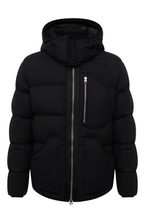 Мужская пуховая куртка TOM FORD темно-синего цвета по цене 456500 руб., арт. BY055/TF0585 | Фото 1 Мужская пуховая куртка TOM FORD темно-синего цвета, арт. BY055/TF0585 | Фото 1 (Длина (верхняя одежда): Короткие; Рукава: Длинные; Материал утеплителя: Пух и перо; Материал подклада: Синтетический материал; Материал внешний: Шерсть; Кросс-КТ: Куртка; Мужское Кросс-КТ: пуховик-короткий; Стили: Кэжуэл)