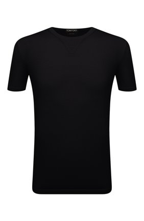 Мужской джемпер из шелка и хлопка TOM FORD темно-синего цвета по цене 74650 руб., арт. BYT02/TFKC10 | Фото 1 Мужской джемпер из шелка и хлопка TOM FORD темно-синего цвета, арт. BYT02/TFKC10 | Фото 1 (Рукава: Короткие; Материал внешний: Шелк, Хлопок; Длина (для топов): Стандартные; Мужское Кросс-КТ: Джемперы; Вырез: Круглый; Принт: Без принта; Стили: Кэжуэл)