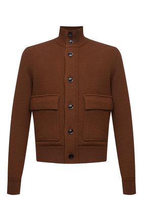 Мужской шерстяной кардиган TOM FORD светло-коричневого цвета по цене 192000 руб., арт. BYM84/TFKG54 | Фото 1 Мужской шерстяной кардиган TOM FORD светло-коричневого цвета, арт. BYM84/TFKG54 | Фото 1 (Рукава: Длинные; Длина (для топов): Стандартные; Материал подклада: Купро; Материал внешний: Шерсть; Мужское Кросс-КТ: Кардиган-одежда; Стили: Кэжуэл)