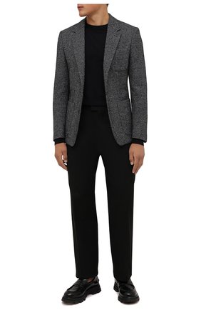 Мужской пиджак из шерсти и хлопка DOLCE & GABBANA серого цвета по цене 157500 руб., арт. G2PT9T/GEV53 | Фото 2 Мужской пиджак из шерсти и хлопка DOLCE & GABBANA серого цвета, арт. G2PT9T/GEV53 | Фото 2
