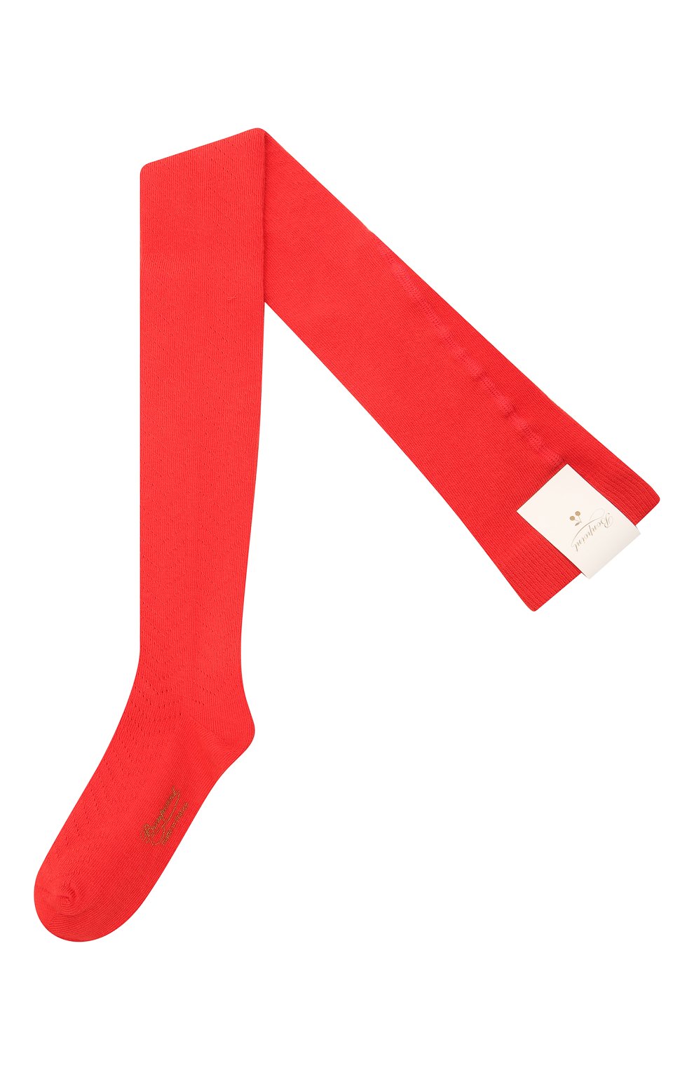 Детские хлопковые колготки BONPOINT красного цвета, арт. H18BFVDESSIN(051)_437066 | Фото 1 (Материал: Текстиль, Хлопок; Региональные ограничения белый список (Axapta Mercury): RU)