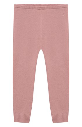 Детские кашемировые леггинсы BONPOINT светло-розового цвета, арт. PEBDA2568PA(024)_824196 | Фото 1 (Материал внешний: Шерсть, Кашемир; Ростовка одежда: 9 мес | 74 см)